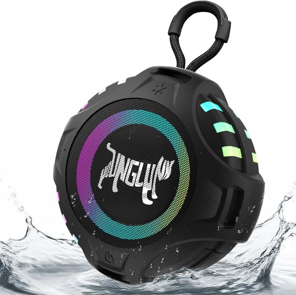 Wireless Portable Bluetooth Speaker Oudoor with IPX6 Waterproof & RGB Light