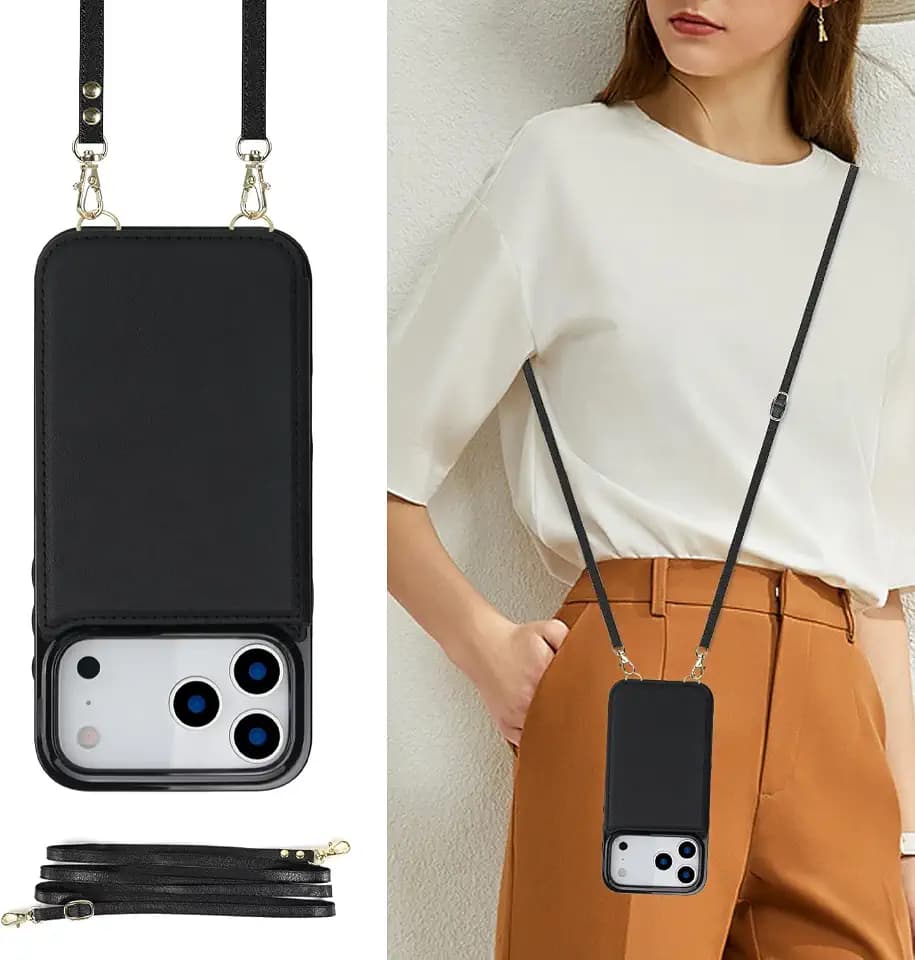 Wallet Case Compatible with iPhone 17 Pro, RFID Blocking