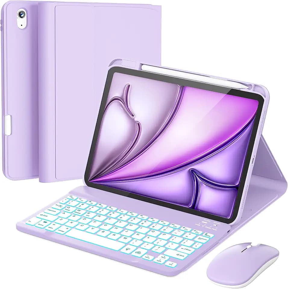 RAYMCRAFT for iPad Air 11'' / Air 5th-4th Gen Keyboard Case & Mouse Combo