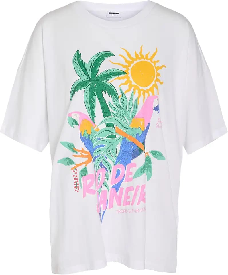 Noisy May Damen Nmida S/S Summer T-Shirt