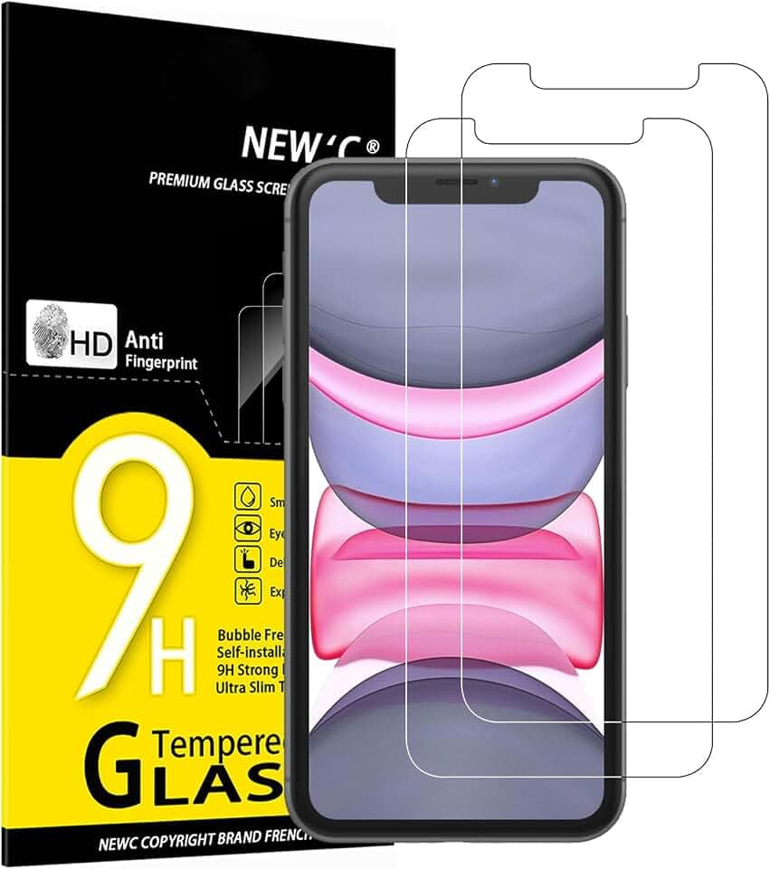 NEW'C Schutzfolie für iPhone 11, iPhone XR für Panzerglas