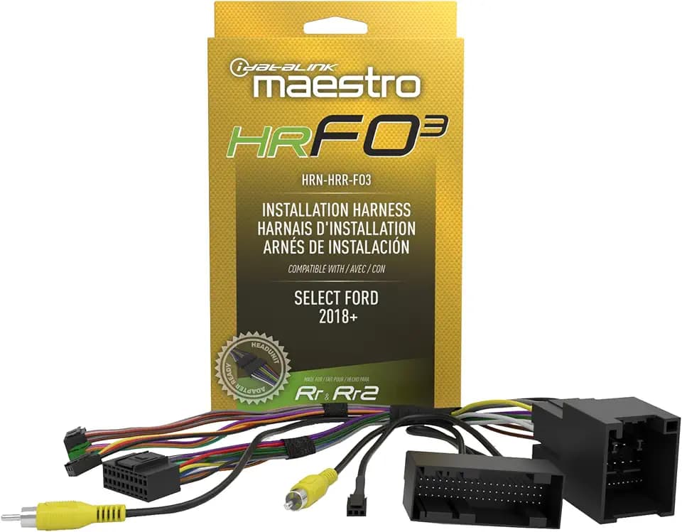 Idatalink Maestro HRN-HRR-FO3 T-Harness for Select Ford Transit 2018+, Replace the Factory Radio While retaining Steering Wheel Controls & Other Functions (ADS-MRR or ADS-MRR2 Module Required)