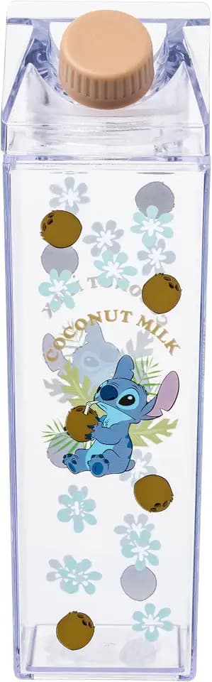 Silver Buffalo Disney Lilo and Stitch Coconut, Milk Carton Bottle, 16.2oz