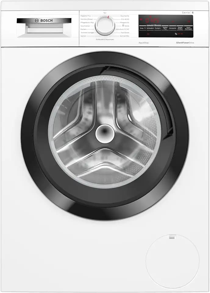 Bosch WUU28T48, Serie 6, Unterbaufähige Waschmaschine, 1-8kg, 1400 UpM, Maximale Energie- und Wasserersparnis, Speed Perfect, Extraprogramme für Sport, Dunkles und Babykleidung, Nachlegefunktion
