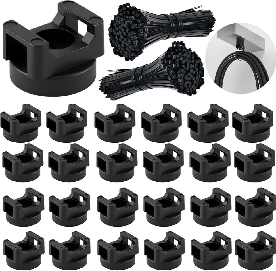 225-Pc Magnetic Cable Ties Set,Magnetic Zip Tie Mounts & Cable Ties