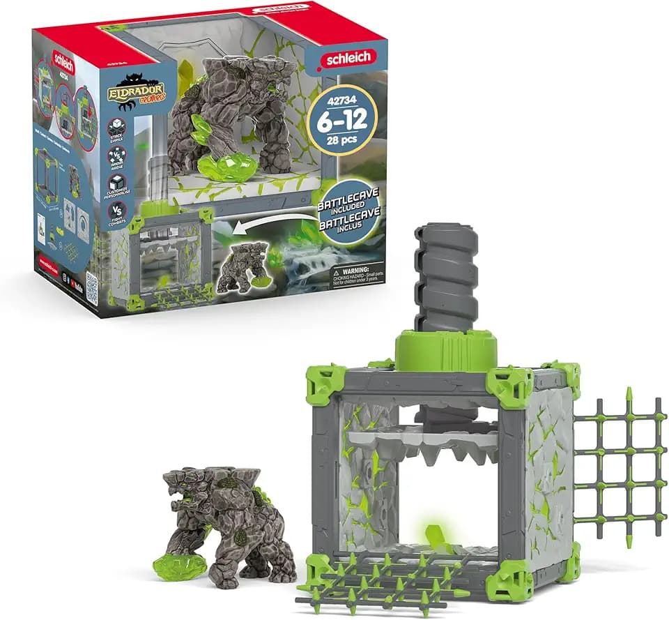 Schleich ELDRADOR | BattleCave Steinschläger 42734 | ab 6 Jahren | 28 Teile