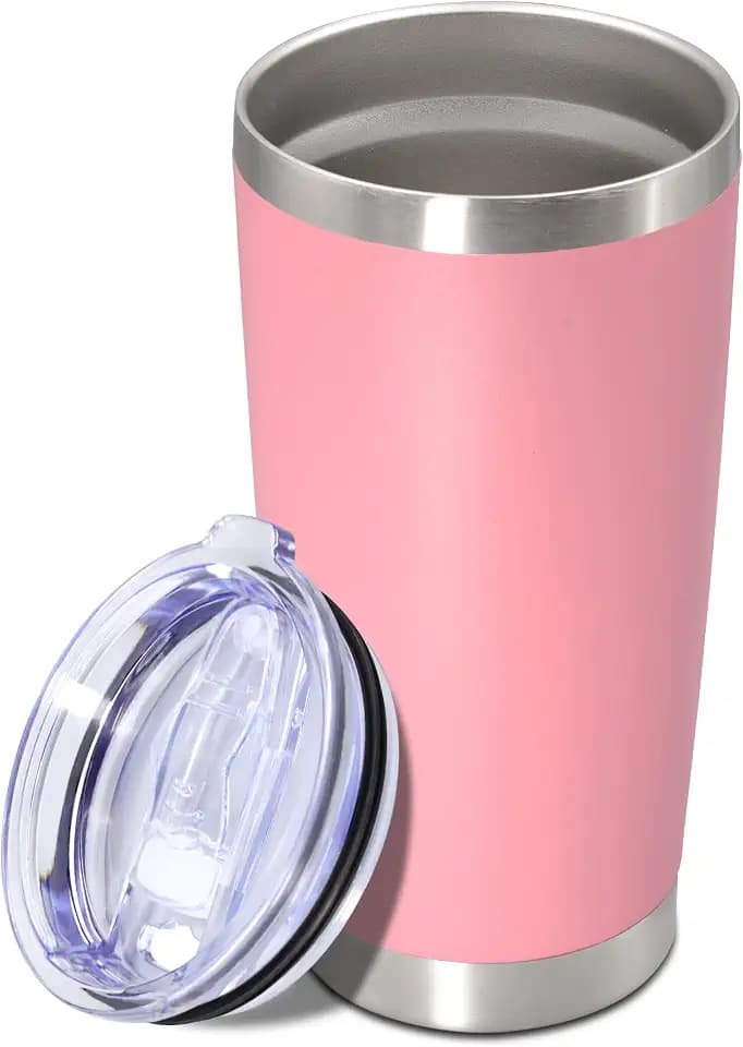 20oz Tumbler Insulated Tumblers Vacuum Coffee Mug with Lid Pink 1Pack