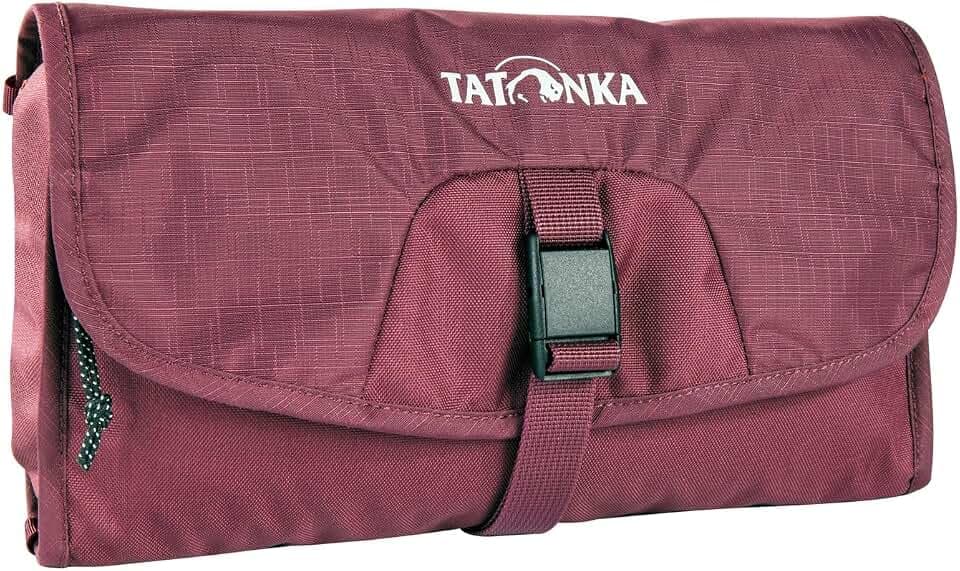 Tatonka Small Travelcare Kulturbeutel - Flache Waschtasche zum Aufhängen mit Fächern und Spiegel