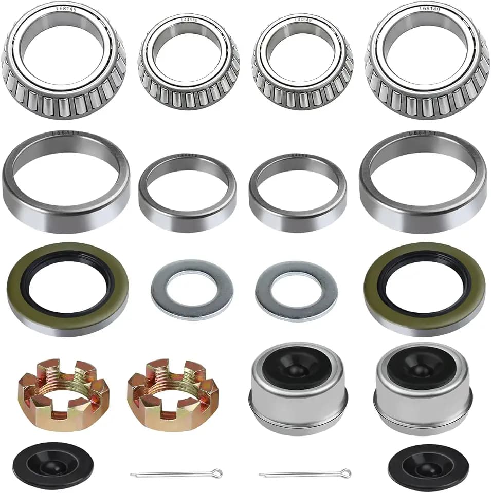 2Set L68149 L44649 Trailer Bearings Kit for 1-3/8'' to 1-1/16'' #84 Spindle