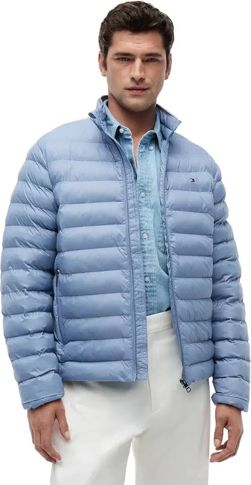 Tommy Hilfiger Herren Steppjacke Packable Recycled Jacket Relaxed Fit