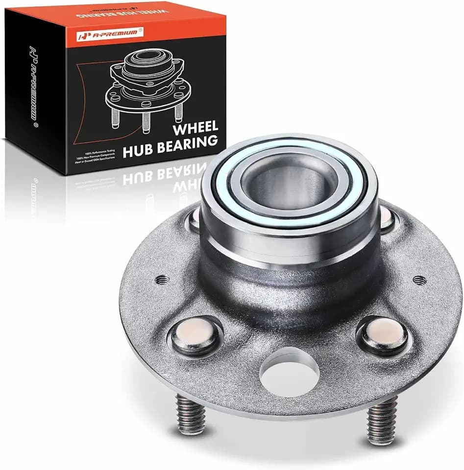 A-Premium Rear Wheel Bearing Hub Assembly with 4-Lug Compatible with Honda