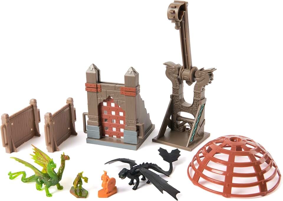 DreamWorks Dragons Trial of Flame Dragon Capture Toy Figure Playset