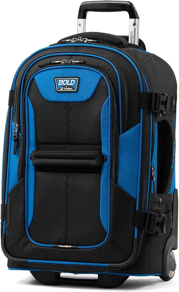 Travelpro Bold Softside Carry-On Rollaboard, Blue/Black, 22-Inch