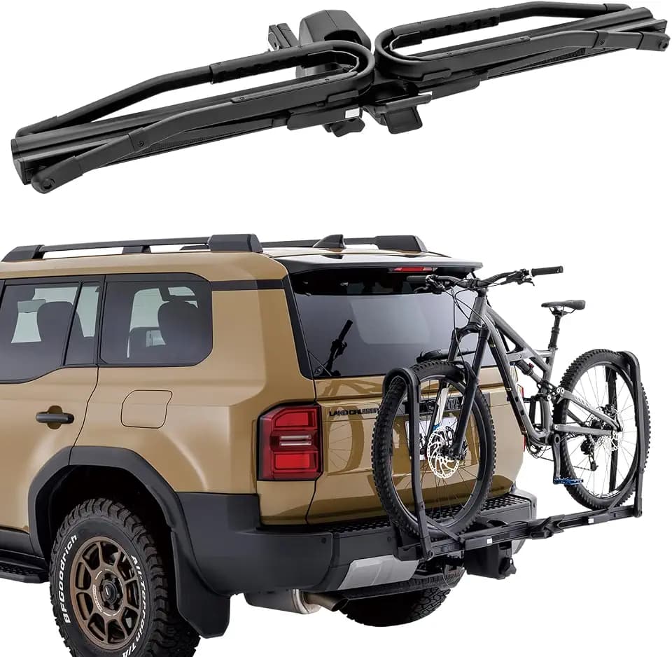 INNO INH110 Tire Hold Hitch Mount (1.25"/2") Platform Rack (1) Bike (E-Bike, Fat Tire, Full Suspension, Carbon Compatible)
