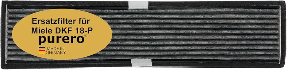 Aktivkohlefilter - Ersatzfilter für Miele DKF 18-P, Nachfolgemodell von DKF 18-1 - Optimale Geruchsabscheidung - Made in Germany