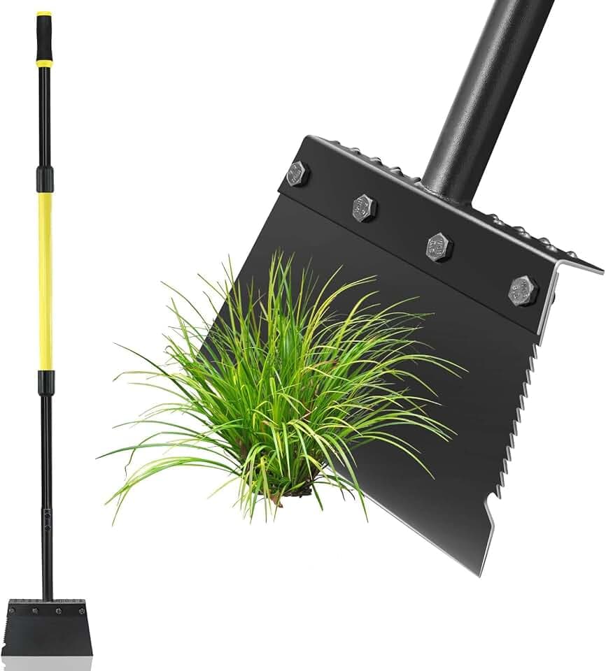 Flat Shovel Floor Scraper, Edging Tool for Landscaping and Weeding