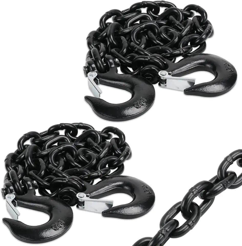 JEXTRA Trailer Safety Chain 3,000 LBS GTW 1/4" x 35" Grade 70 Tow Chains