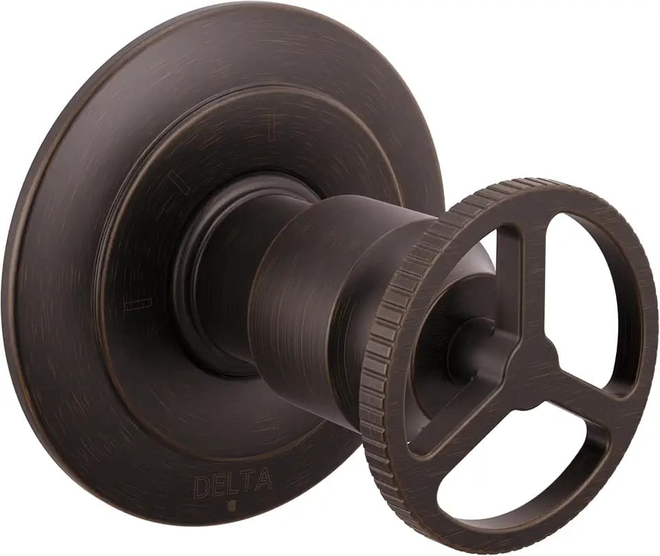 Delta Trinsic 3-Setting Diverter Valve Trim Kit with Wheel Handle, Oil Rubbed Bronze Shower Handle Diverter Kit, Venetian Bronze T11858-RB (Valve Not Included)
