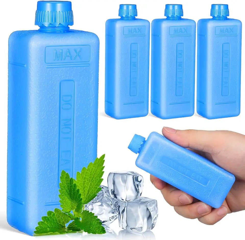 Sewroro Kühlakkus für Klimaanlage, wiederverwendbare Gefrierblöcke für Kühltasche und Luftkühlventilator, Camping, Picknicks, Reisen und Zuhause