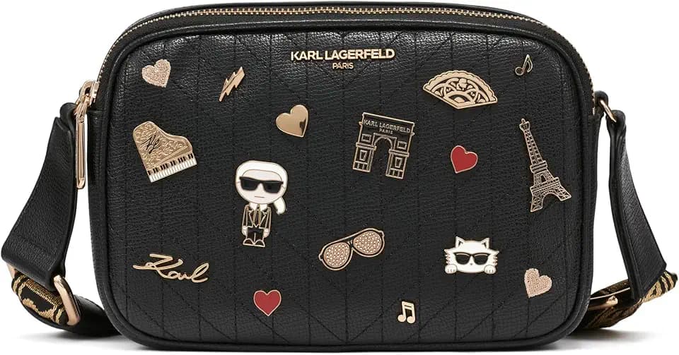 KARL LAGERFELD Women's Maybelle Pin Crossbody Handbag