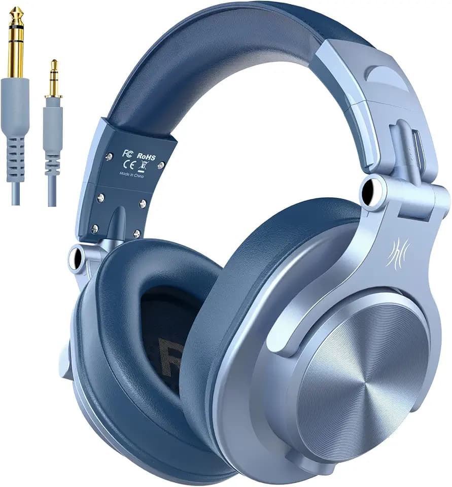 OneOdio A70 Bluetooth Kopfhörer mit Kabel, Hi-Res für Studio, DJ und PC