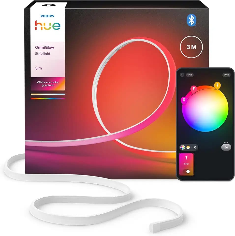 Philips Hue OmniGlow Mikro LED-Lightstrip, Ambientebeleuchtung, 3m