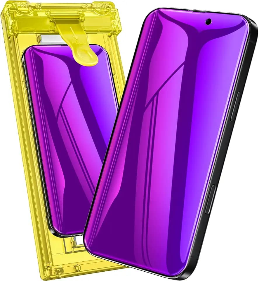 for iPhone 16 Pro Max Privacy Screen Protector - Purple Magenta