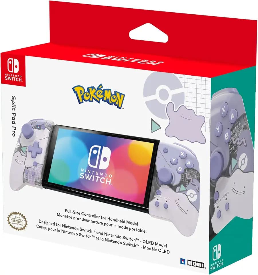 Hori Nintendo Switch Split Pad Pro (Ditto) Ergonomic Controller for Handheld Mode - Officially Licensed By Nintendo