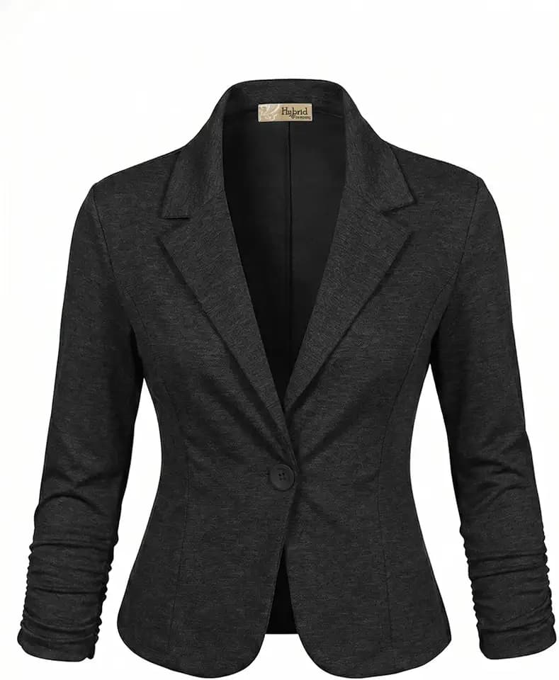 Hybrid & Company Women's Ponte Cardigan Blazer