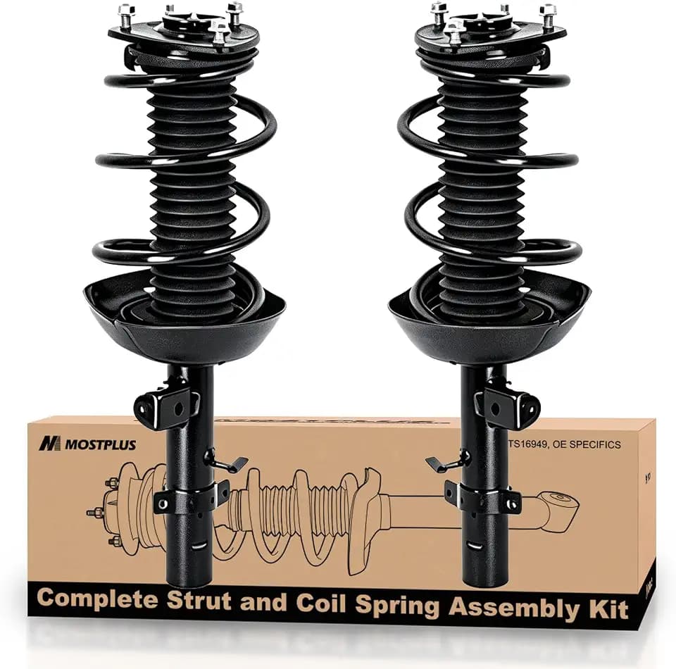 MOSTPLUS Pair Front Complete Strut Assembly Coil Spring 172971 172970 Compatible with 2003-2007 Honda Accord Front Struts Shocks Absorbers