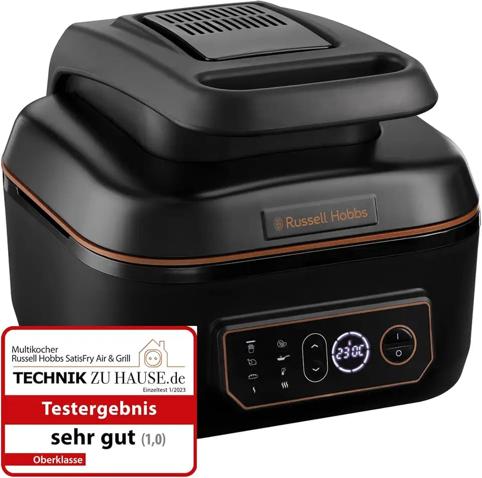 Russell Hobbs Heißluftfritteuse, Satisfry 5,5 l, Rapid Air Fry, Schwarz