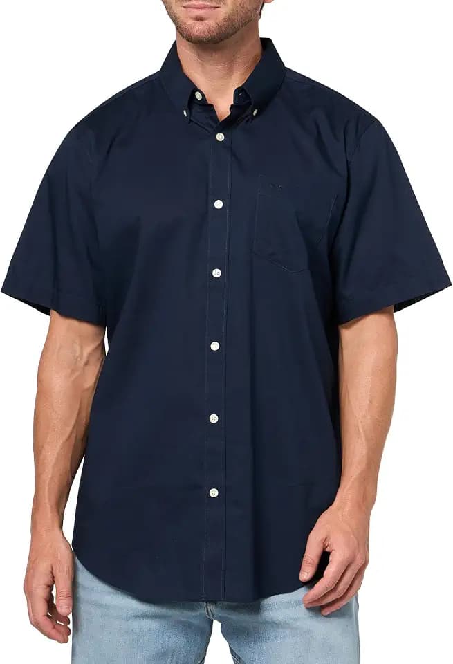 Dockers® Men's Signature Shirt Short Sleeve Classic Fit with Stain Defender®