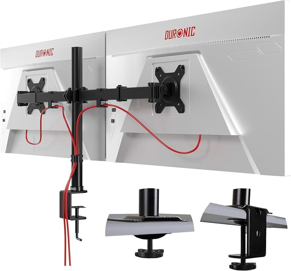 Duronic DM152 Monitor Halterung, für 13-27 Zoll Flach & Curved Monitore