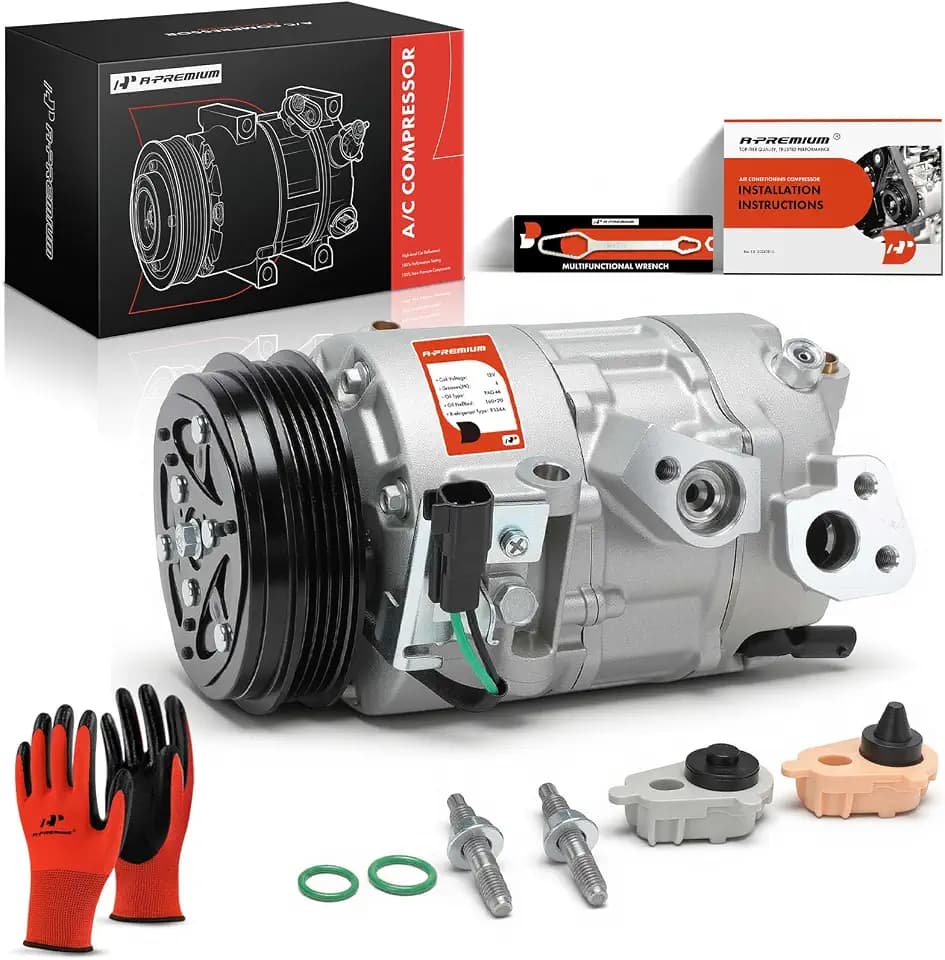 A-Premium Air Conditioner AC Compressor with Clutch
