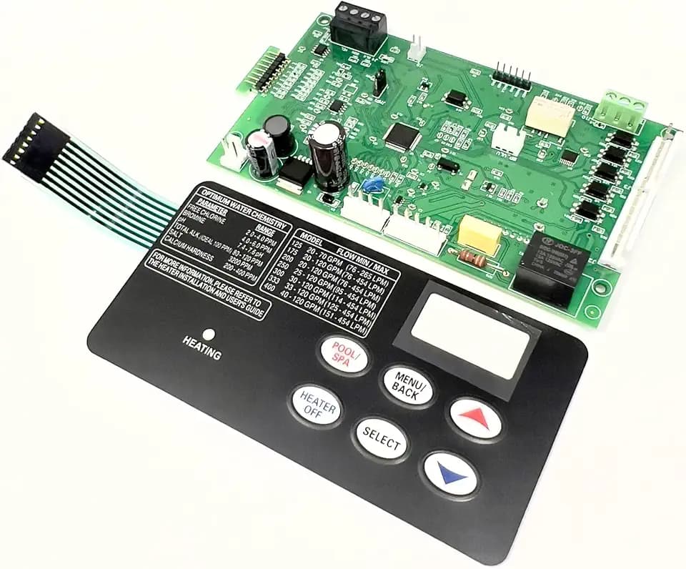 42002-0007S, 461105 Replacement Control Board, 472610Z Switch Pad For Pentair Mastertemp Sta-Rite Max-E-Therm Natural Gas Pentair NA and LP Series Pool/Spa Heater - 1 YEAR WARRANTY