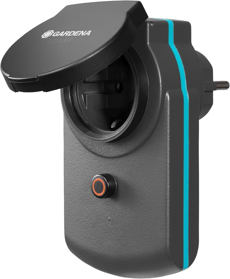 Gardena smart Power Zwischenstecker: Schaltbarer Verbindungsstecker für den Außenbereich zur Einbindung beliebiger Elektrogeräte in das Gardena smart system, z.B. für Pumpen oder Leuchten (19095-20)