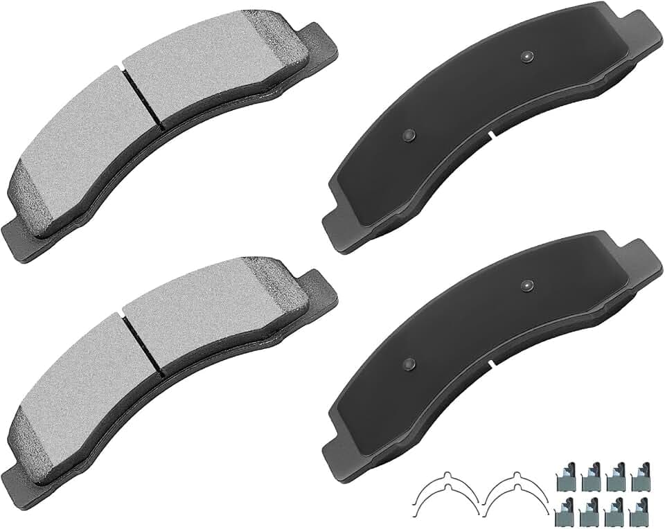 cciyu D824 Brake Pads w/Hardware Front Disc Brake Pad Set