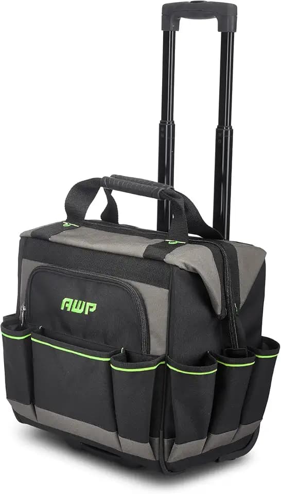 AWP Tool Bags, Premium Tool Bag, Black, Durable Tool Tote, for Professionals and Contractors