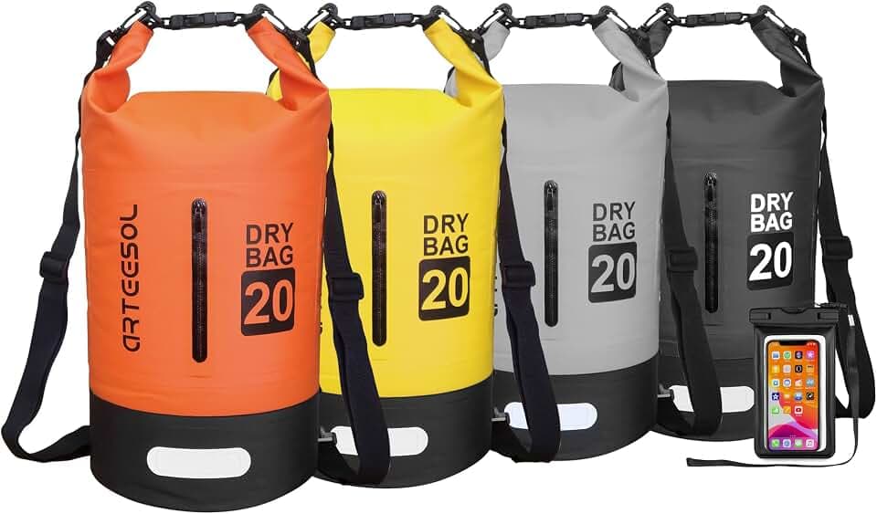 Dry Bag - 5L 10L 20L 30L Waterproof trockener Beutel/Sack wasserdichte Tasche mit Langem justierbarem Bügel für Kayaking Boots-Ausflug Kanu/Fischen/Rafting/Schwimmen/Snowboarding