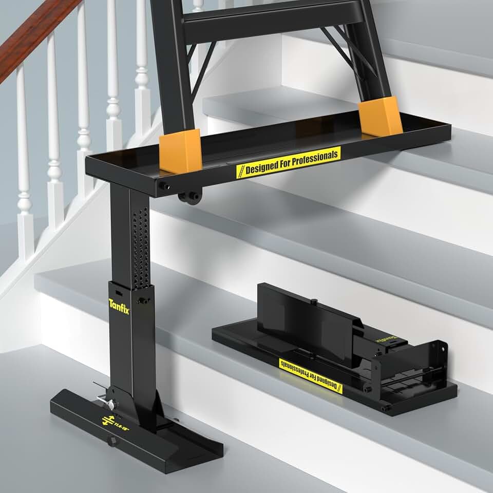 Foldable Ladder Levelers for Stairs Heavy Duty Ladder Extender