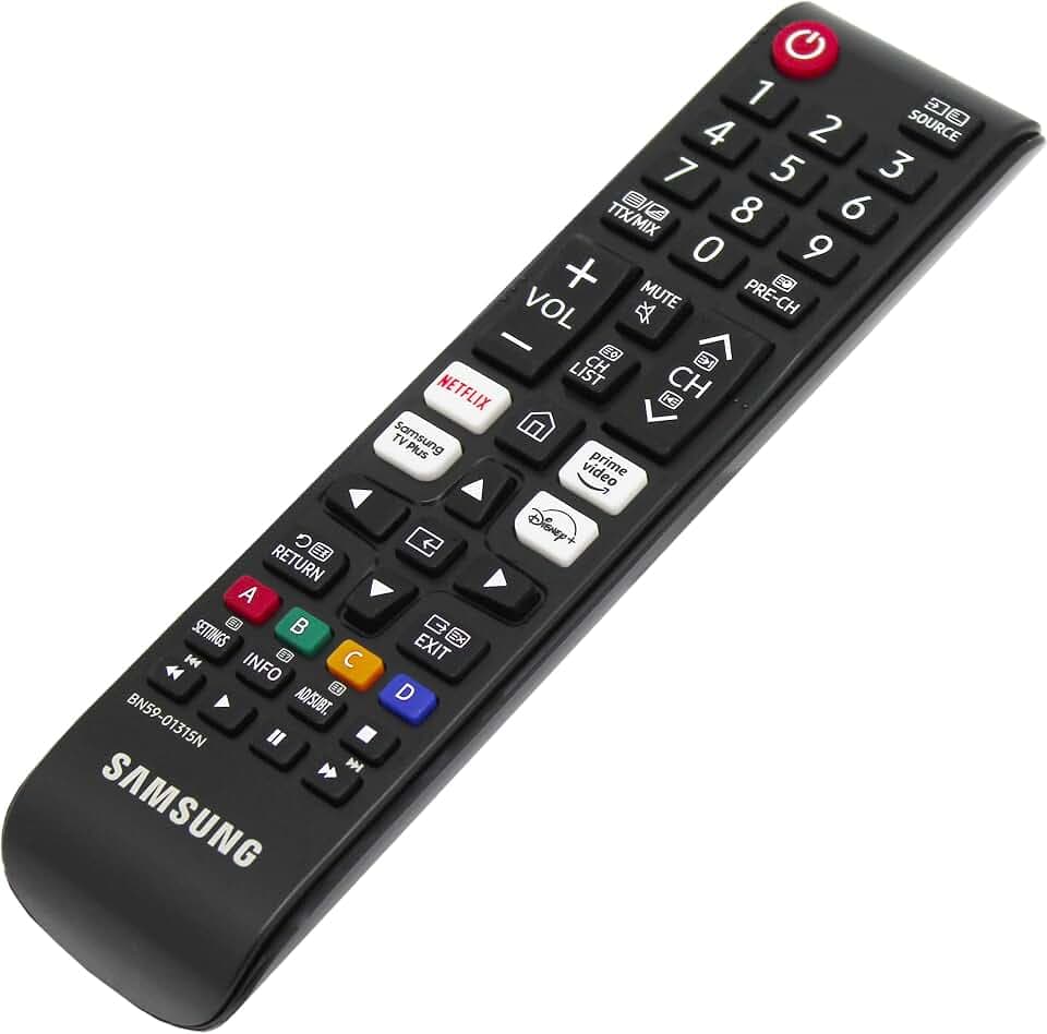 BN59-01315N Fernbedienung kompatibel mit Samsung 2020-2022 Smart LED LCD TVs Passend für GQ43QN94BATXZG, GQ50Q74BAUXZG, QN92BATXZG Modelle mit Netflix, Prime Video, Samsung TV Plus, Disney+ Tasten