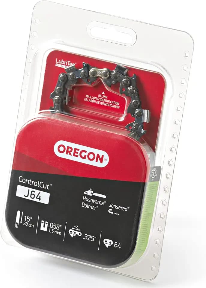 Oregon Chainsaw Chain for 15" Bar, .325" Pitch, .058" Gauge, 64 Drive Links