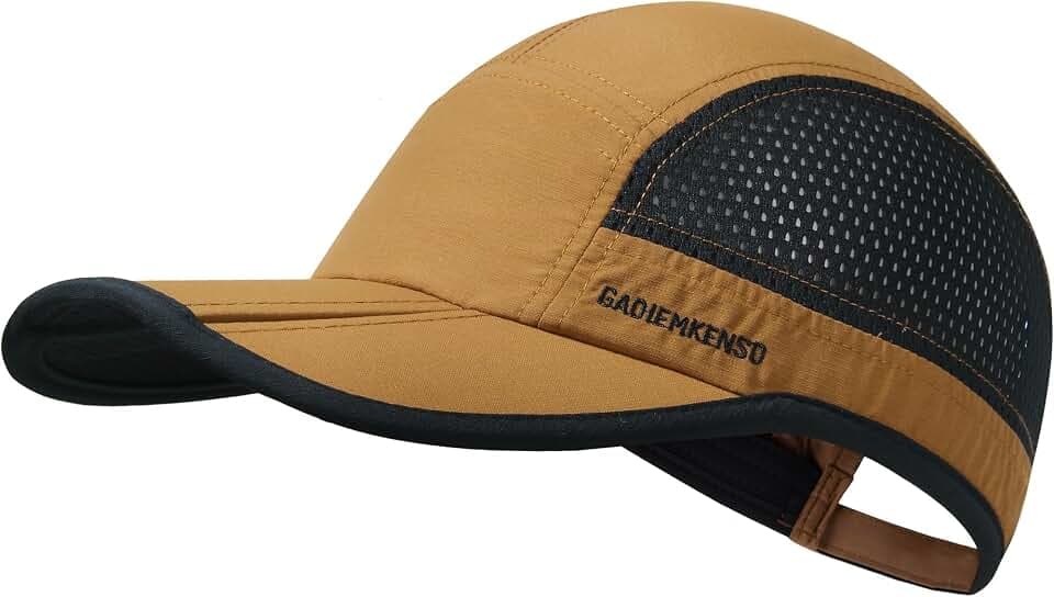 GADIEMKENSD Folding Outdoor Hat UPF 50+ Sun Protection Mesh Sport Hat