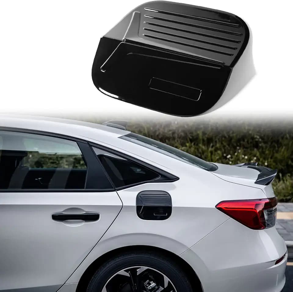 Thenice Gas Tank Cap Sticker for Honda Civic Sedan 2022-2026 (Black)