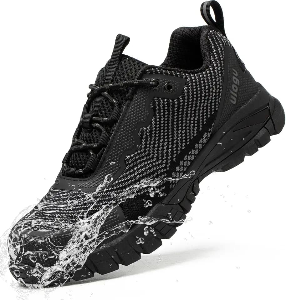 ulogu Steel Toe Shoes for Men Women Waterproof Non Slip Safety Work Shoes