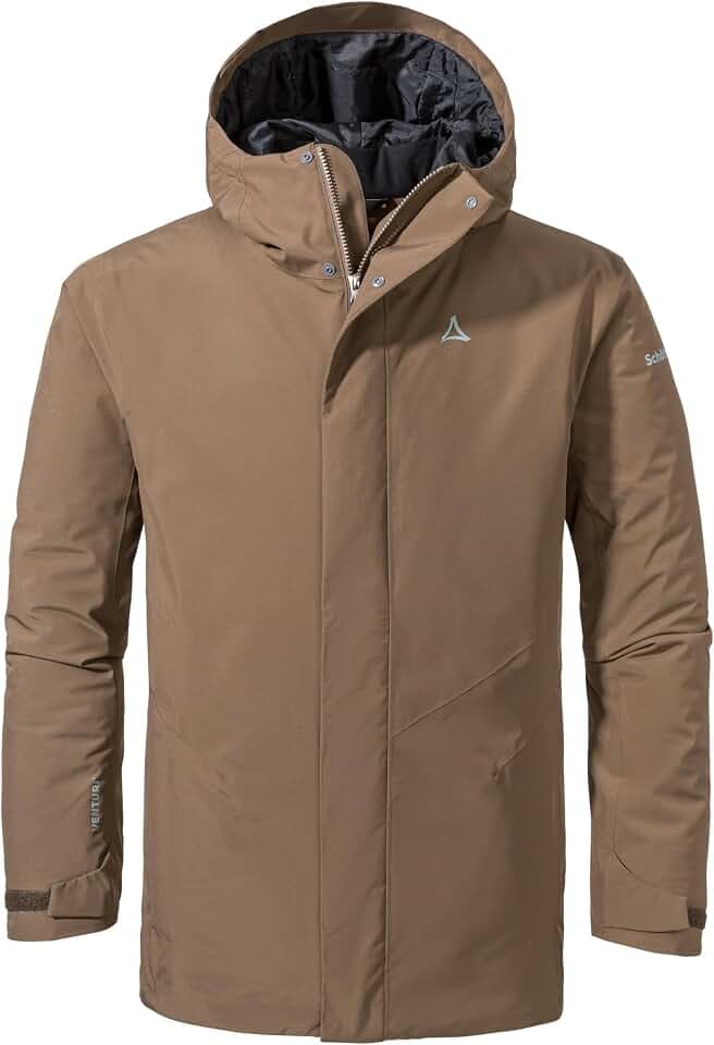 Schöffel Herren Parka Style Froda MNS, atmungsaktiver, wasserdichter Parka mit 2-Wege-Stretch, leichte Outdoorjacke mit verstellbarer Kapuze
