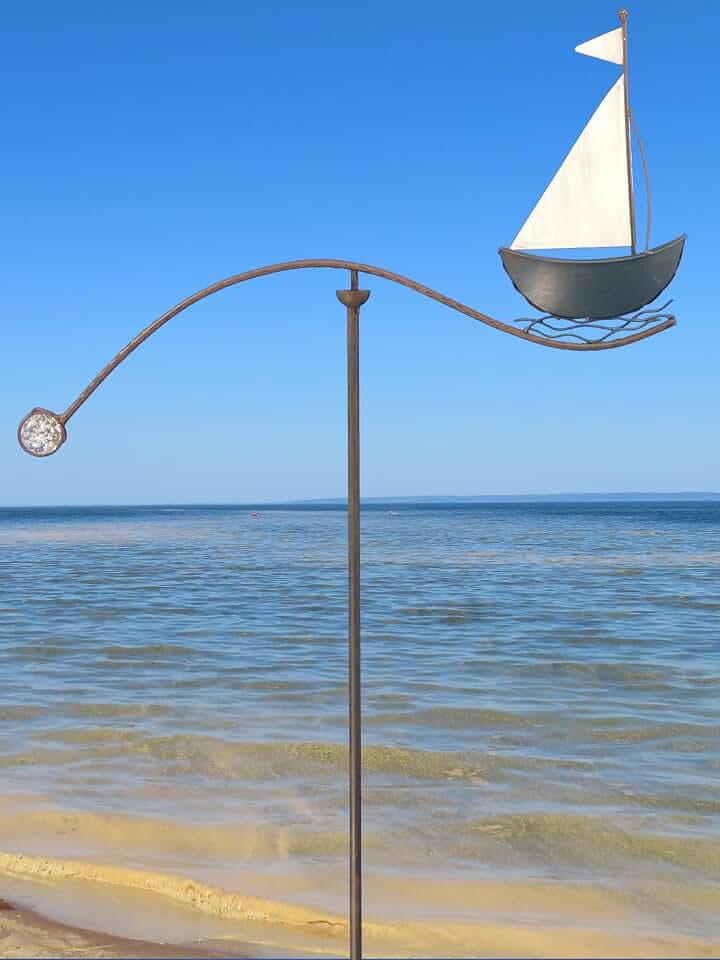 Pommerntraum ®| Windspiel Segelboot Metallwindspiel Maritim Nautik nautisch