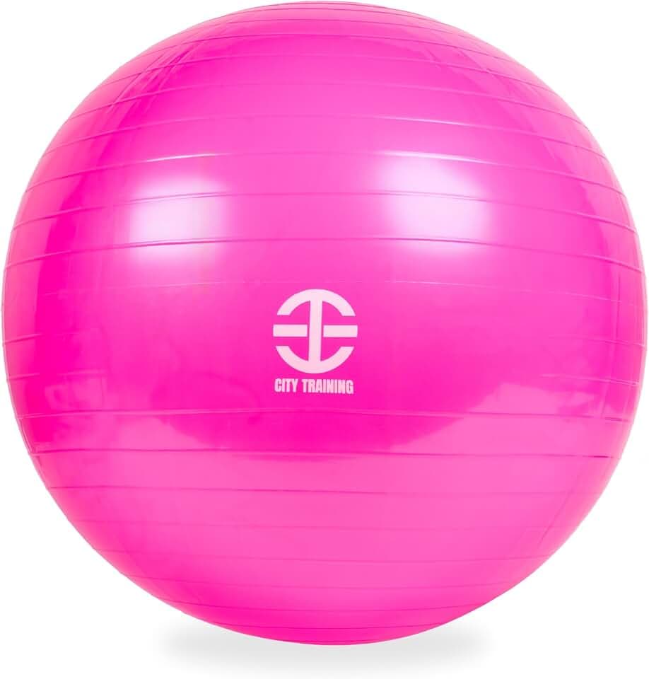 Generico - Fitnessball, Ideal Für Schwangerschaft, Anti-Burst - Rutschfest - Vielseitig, Großer Fitnessball für Rehabilitation, Rosa