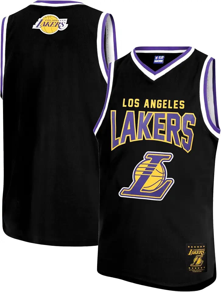 Ultra Game Youth NBA Official Tank Top Mesh Sleeveless Muscle T-Shirt - Black