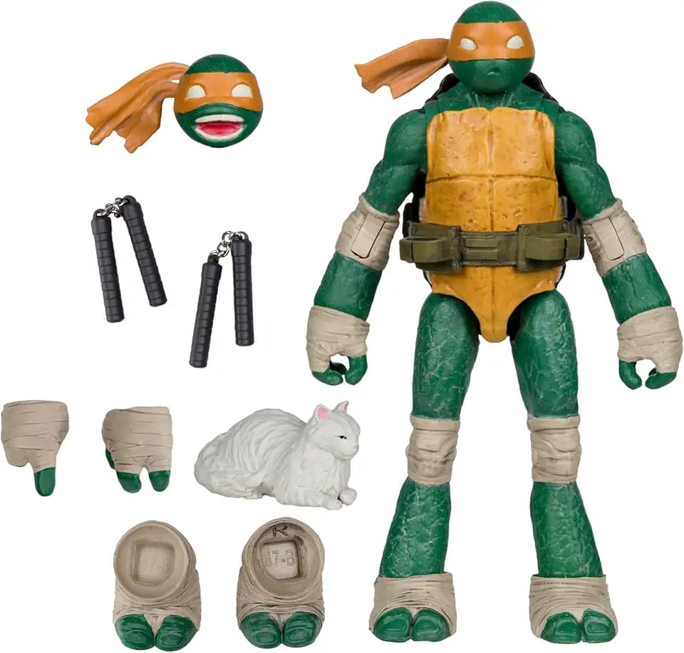 McFarlane Toys- Teenage Mutant Ninja Turtles (Page Punchers) Michelangelo 5in Action Figure with Comic